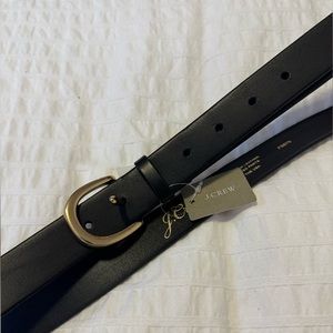 J. Crew Classic Belt in Italian Leather - Black